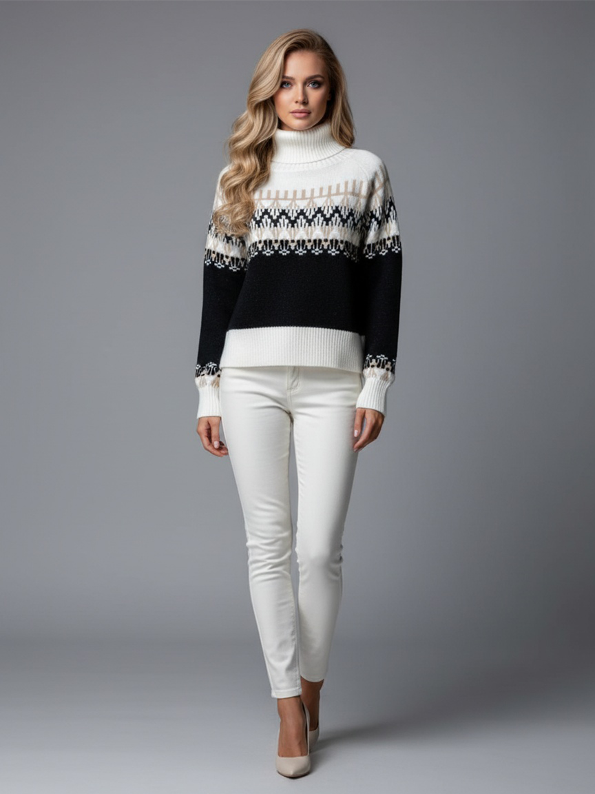 Annika | Damen Winter Rollkragenpullover
