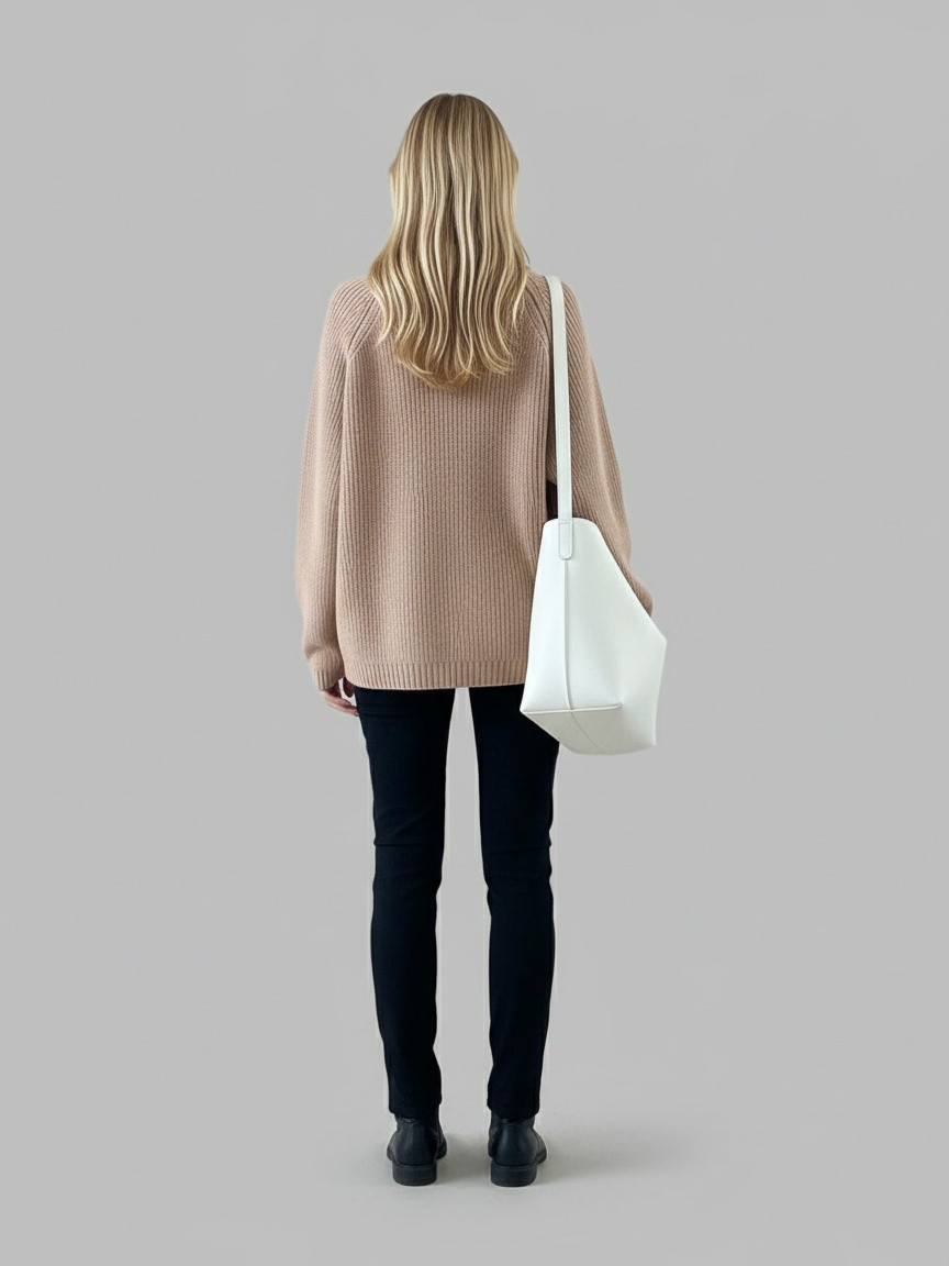 Andrea | Damen Winter Rollkragen Oversized Pullover